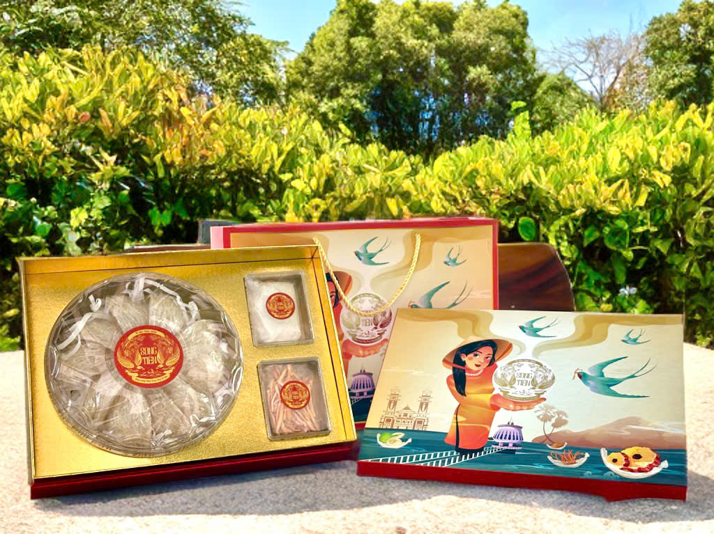 Ảnh set yến của thương hiệu Yến Song Tiên phù hợp làm quà tặng