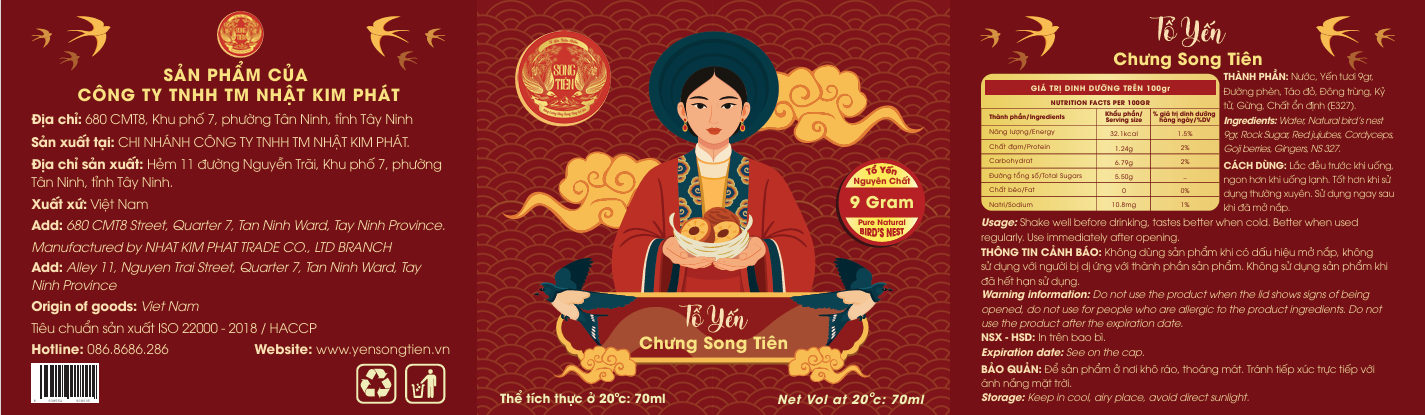 Yến s&agrave;o ch&iacute;nh h&atilde;ng